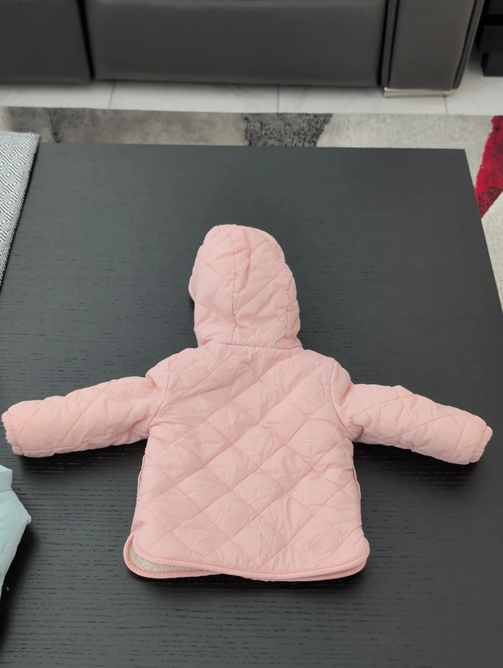 Lot Puffer Vest Aqua & Hooded Sherpa Lined Puffer Coat Jacket Baby Girl 24M